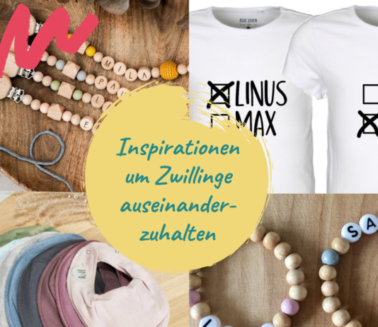 5 Ideen um Zwillinge auseinanderhalten zu können (Werbung)