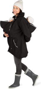 Viva la Mama - Zwillingstragejacke Tandemtragejacke aus Softshell - PINA Twin